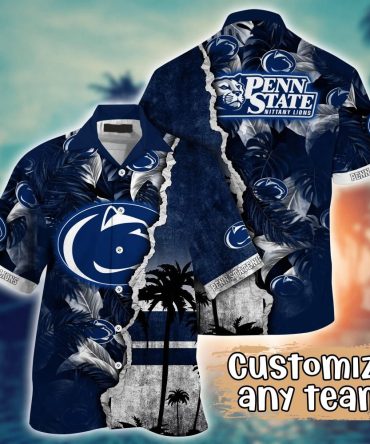 Penn State Nittany Lions Ncaa Hawaiian Shirt Custom Surfing Aloha Shirt