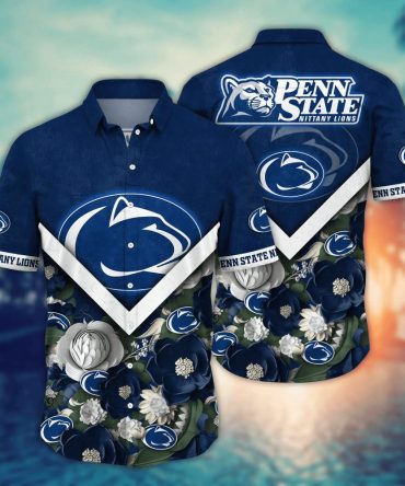 Penn State Nittany Lions Ncaa Hawaiian Shirt Custom Travel Aloha Shirt