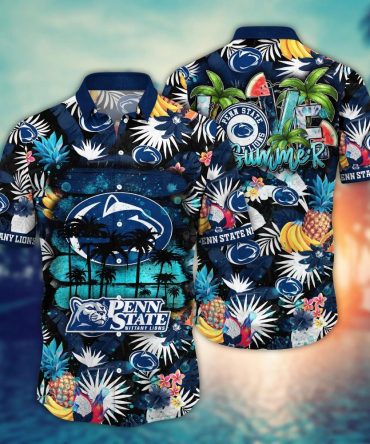 Penn State Nittany Lions Ncaa Hawaiian Shirt Getawaystime Aloha Shirt