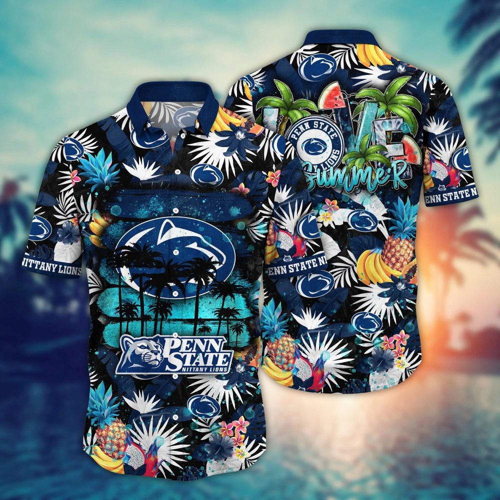 Penn State Nittany Lions Ncaa Hawaiian Shirt Getawaystime Aloha Shirt