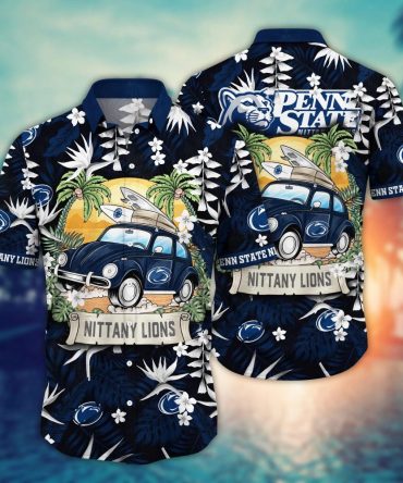 Penn State Nittany Lions Ncaa Hawaiian Shirt Hammockstime Aloha Shirt
