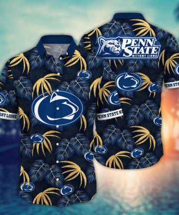 Penn State Nittany Lions Ncaa Hawaiian Shirt Lush Greenery Aloha Shirt