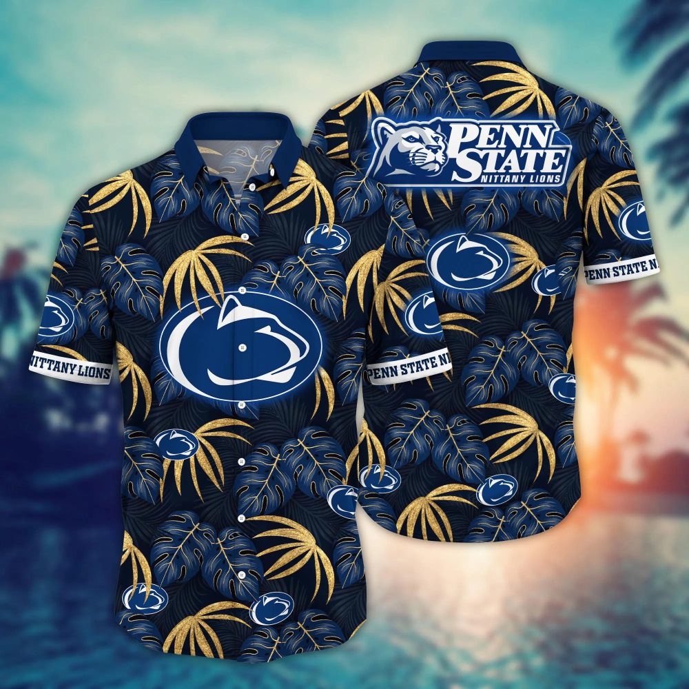 Penn State Nittany Lions Ncaa Hawaiian Shirt Lush Greenery Aloha Shirt