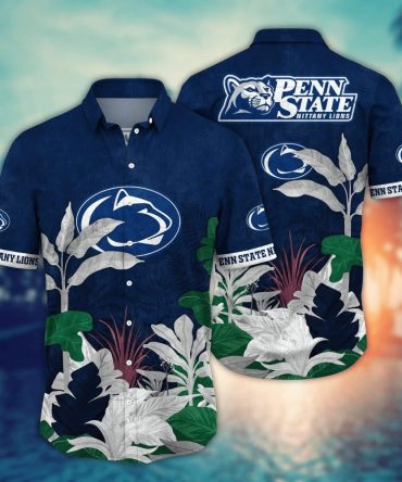 Penn State Nittany Lions Ncaa Hawaiian Shirt Sun Showers Aloha Shirt