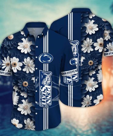 Penn State Nittany Lions Ncaa Hawaiian Shirt Sunbathe Aloha Shirt