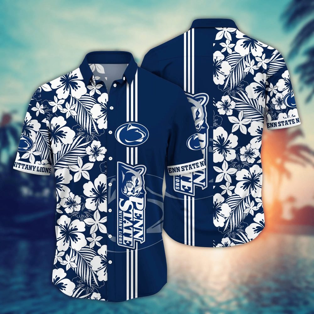 Penn State Nittany Lions Ncaa Hawaiian Shirt Sunburntime Aloha Shirt