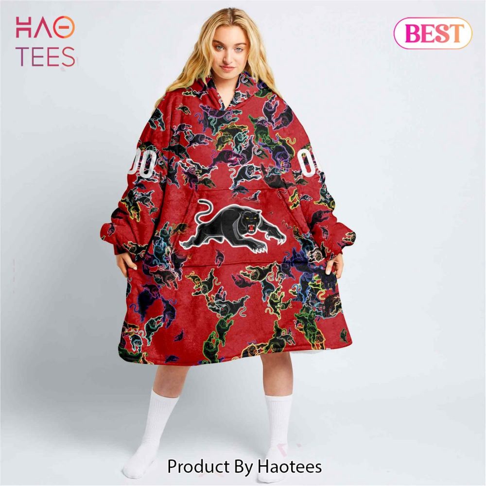 Penrith Panthers Special Logo Design _Oodie, Flanket, Blanket Hoodie, Snuggie