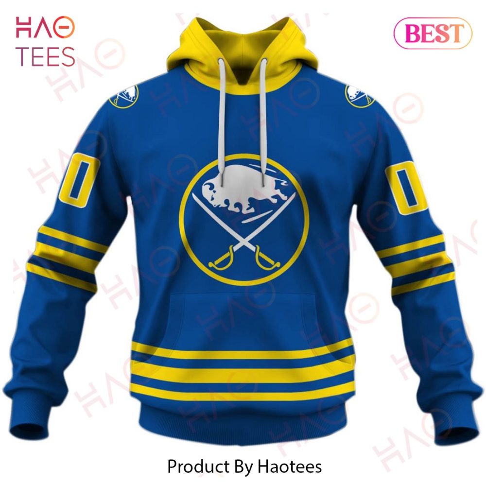 Personalized Buffalo Sabres 80S 90S Away Vintage Nhl Throwback Jersey 3D Hoodie