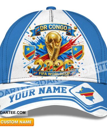 Personalized Cap, Customized Dr Congo World Cup 2026 Classic Cap