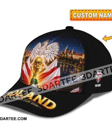 Personalized Cap, Customized Poland World Cup 2026 Classic Cap