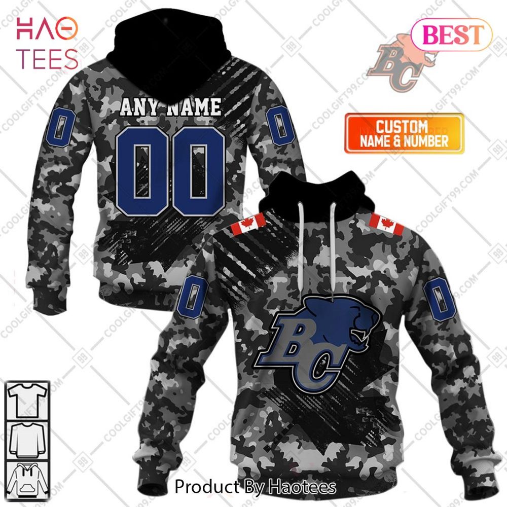 Personalized Cfl Bc Lions Special Camo Armed Forces Design Hoodie, T-Shirt, Zip Hoodie, Sweatshirt