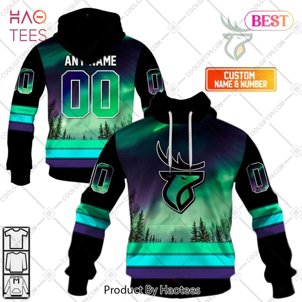 Personalized Cfl Edmonton Elks Northern Lights Style Hoodie, T-Shirt, Zip Hoodie, Sweatshirt