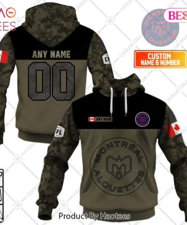 Personalized Cfl Montreal Alouettes Camo V2 Style Hoodie, T-Shirt, Zip Hoodie, Sweatshirt