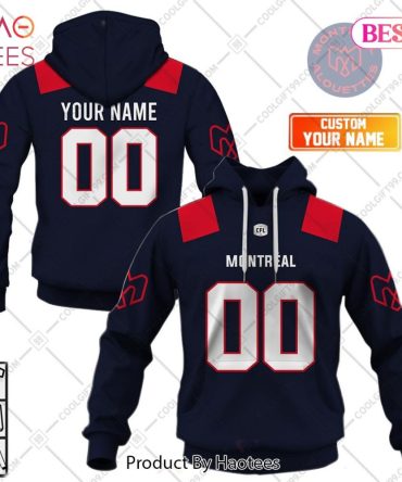 Personalized Cfl Montreal Alouettes Home Jersey Style Hoodie, T-Shirt, Zip Hoodie, Sweatshirt