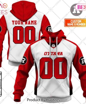 Personalized Cfl Ottawa Redblacks Away Jersey Style Hoodie, T-Shirt, Zip Hoodie, Sweatshirt