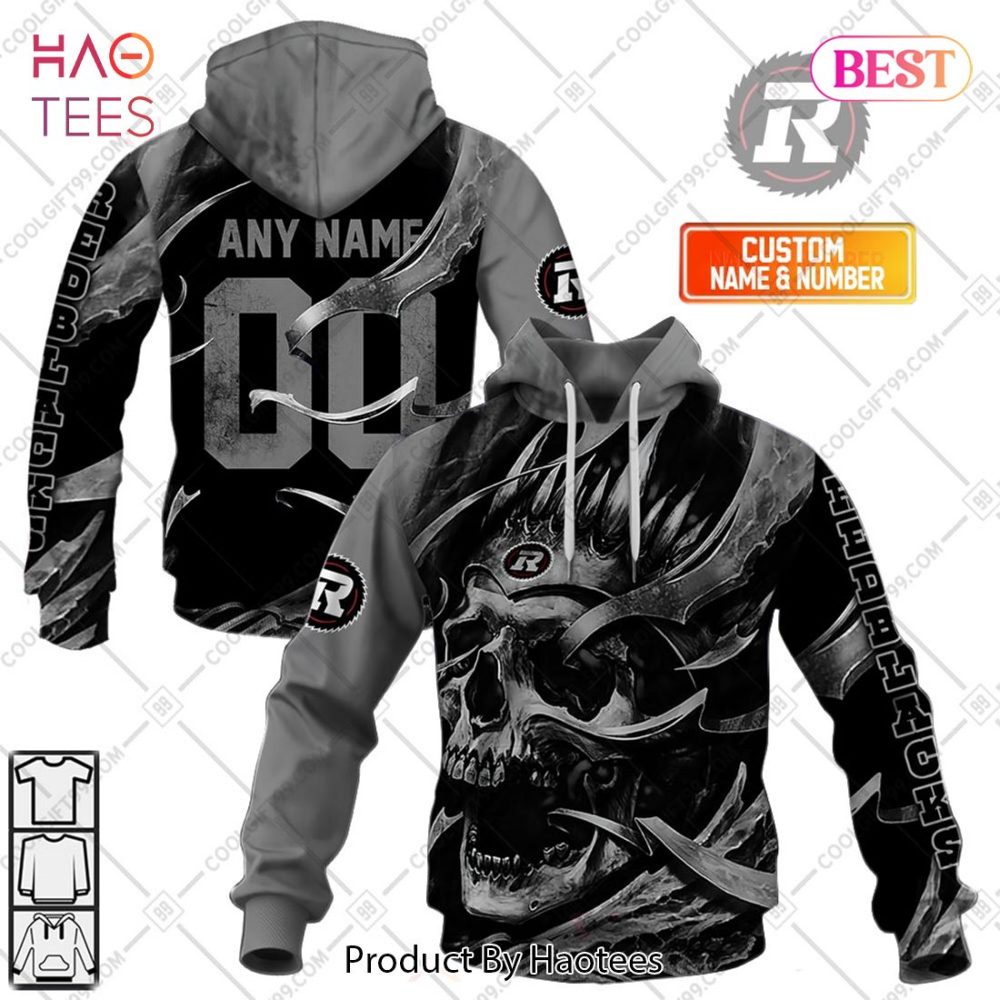 Personalized Cfl Ottawa Redblacks Metal Skull Hoodie, T-Shirt, Zip Hoodie, Sweatshirt