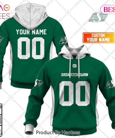 Personalized Cfl Saskatchewan Roughriders Home Jersey Style Hoodie, T-Shirt, Zip Hoodie, Sweatshirt