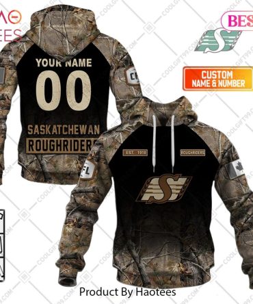 Personalized Cfl Saskatchewan Roughriders Huting Camouflage Style Hoodie, T-Shirt, Zip Hoodie, Sweatshirt