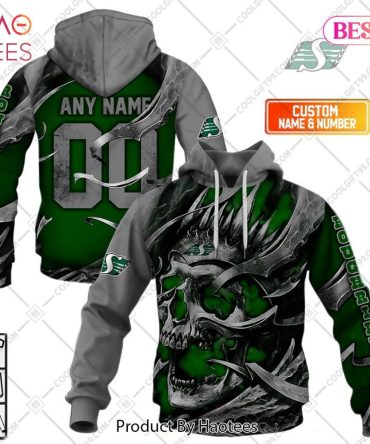 Personalized Cfl Saskatchewan Roughriders Metal Skull Hoodie, T-Shirt, Zip Hoodie, Sweatshirt