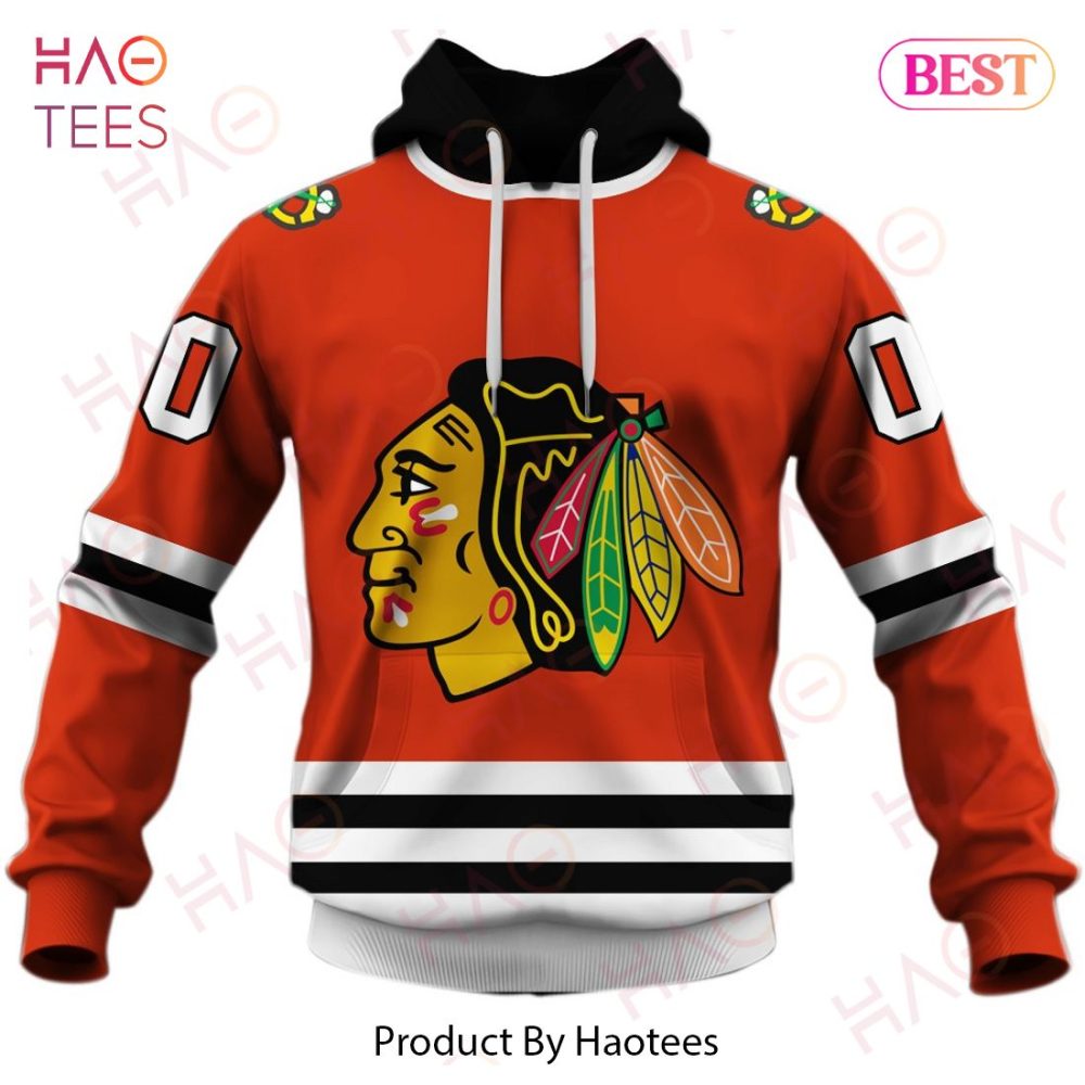 Personalized Chicago Blackhawks Throwback Vintage Nhl Hockey Jersey 3D Hoodie