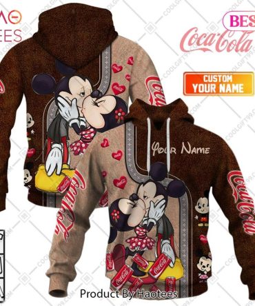 Personalized Coca Cola Mickey And Minnie Design Hoodie, T-Shirt, Zip Hoodie, Sweatshirt