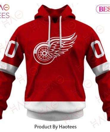 Personalized Detroit Red Wings Throwback Vintage Nhl Home Jersey 3D Hoodie