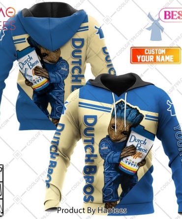 Personalized Dutch Bros Groot Hoodie, T-Shirt, Zip Hoodie, Sweatshirt