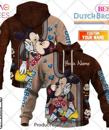 Personalized Dutch Bros Mickey And Minnie Design Hoodie, T-Shirt, Zip Hoodie, Sweatshirt