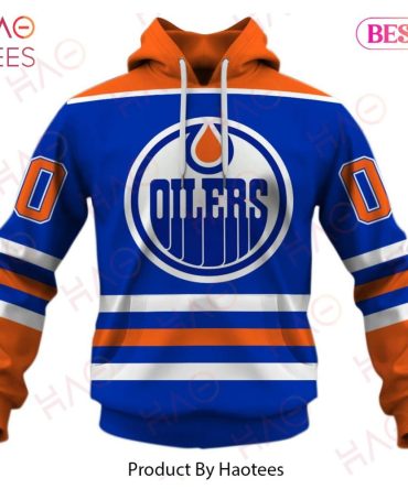 Personalized Edmonton Oilers 80S Throwback Vintage Hockey Away Jersey 3D Hoodie