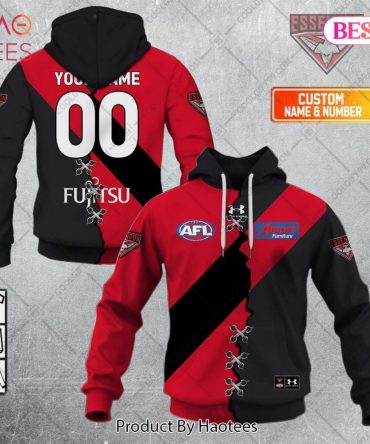 Personalized Guernsey Mix V2 Afl Essendon Bombers Hoodie, T-Shirt, Zip Hoodie, Sweatshirt