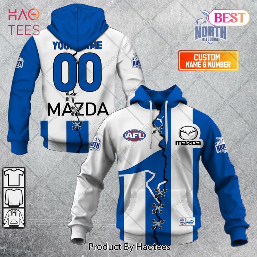 Personalized Guernsey Mix V2 Afl North Melbourne Kangaroos Hoodie, T-Shirt, Zip Hoodie, Sweatshirt