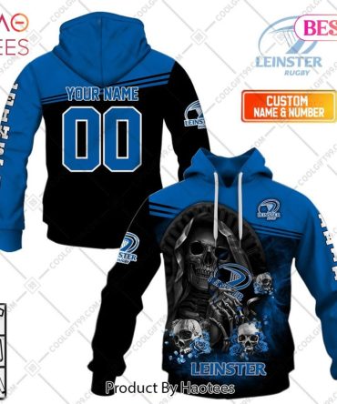 Personalized Irfu Leinster Rugby Skull Death Design Hoodie, T-Shirt, Zip Hoodie, Sweatshirt