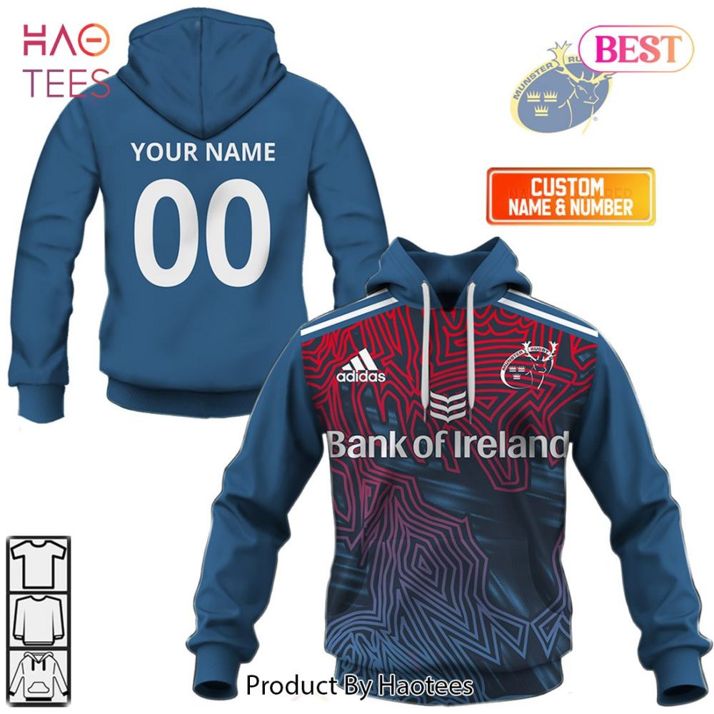 Personalized Irfu Munster Rugby 2023 Away Jersey Style Hoodie, T-Shirt, Zip Hoodie, Sweatshirt