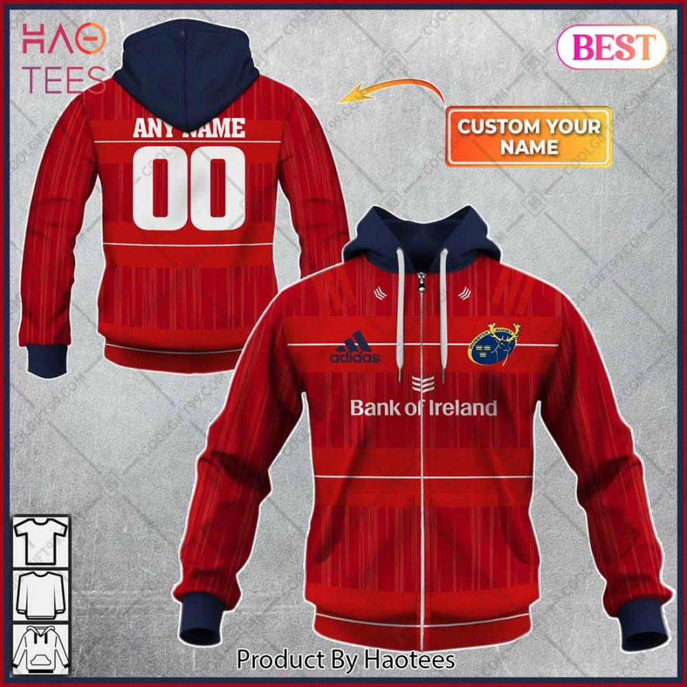 Personalized Irfu Munster Rugby 2023 Home Jersey Style Hoodie, T-Shirt, Zip Hoodie, Sweatshirt