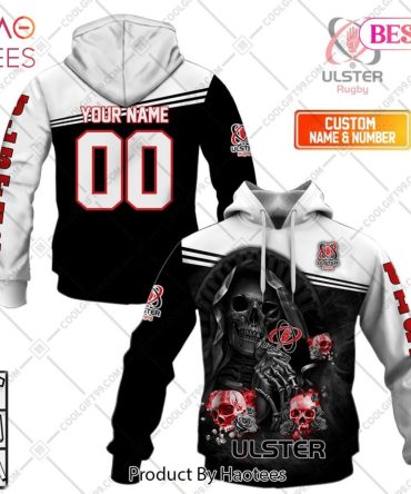 Personalized Irfu Ulster Rugby Skull Death Design Hoodie, T-Shirt, Zip Hoodie, Sweatshirt