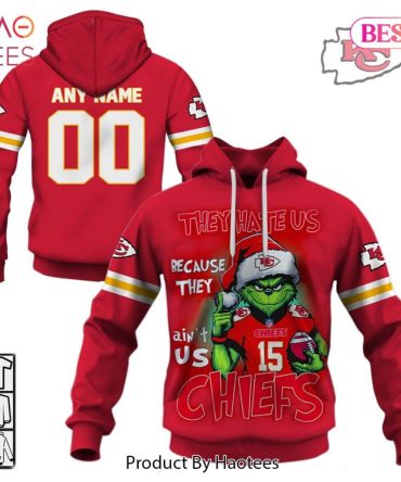 Personalized Kc Chiefs Grinch They Hate Us Because They Ain'T Us Chiefs Hoodie, T-Shirt, Zip Hoodie, Sweatshirt