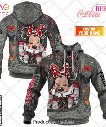 Personalized Krispy Kreme Minnie Mouse Design Hoodie, T-Shirt, Zip Hoodie, Sweatshirt