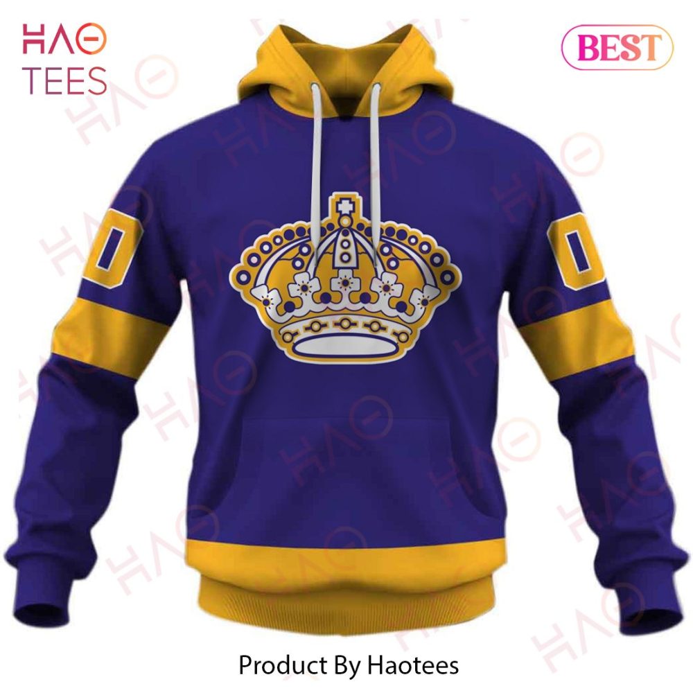 Personalized Los Angeles Kings 70S Throwback Vintage Nhl Away Jersey 3D Hoodie