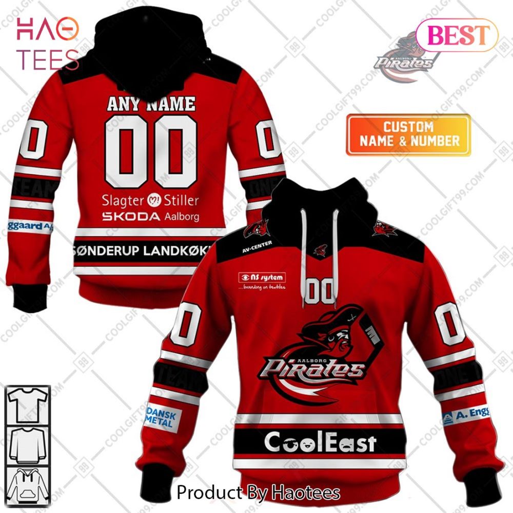 Personalized Metal Ligaen Aalborg Pirates Home Jersey 2324 Style Hoodie, T-Shirt, Zip Hoodie, Sweatshirt
