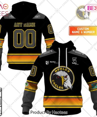 Personalized Metal Ligaen Herlev Eagles Home Jersey 2324 Style Hoodie, T-Shirt, Zip Hoodie, Sweatshirt