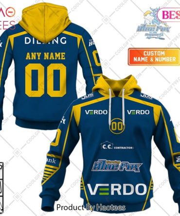 Personalized Metal Ligaen Herning Blue Fox Home Jersey 2324 Style Hoodie, T-Shirt, Zip Hoodie, Sweatshirt