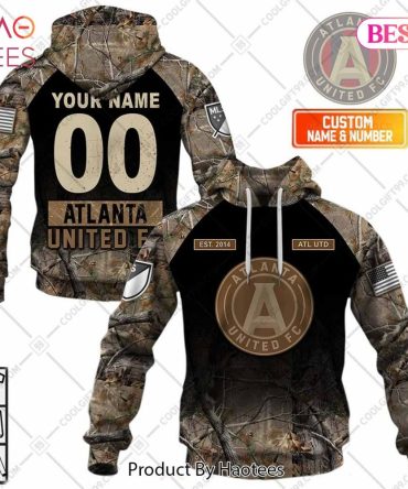 Personalized Mls Atlanta United Camouflage Hoodie, T-Shirt, Zip Hoodie, Sweatshirt