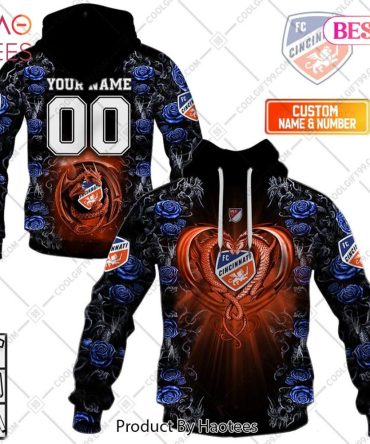 Personalized Mls Fc Cincinnati Roses Dragon Couple Hoodie, T-Shirt, Zip Hoodie, Sweatshirt