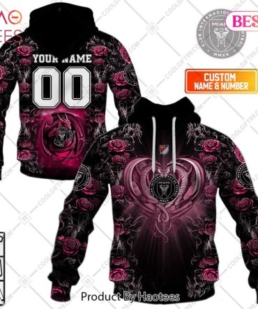 Personalized Mls Inter Miami Cf Roses Dragon Couple Hoodie, T-Shirt, Zip Hoodie, Sweatshirt