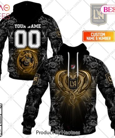 Personalized Mls Los Angeles Fc Roses Dragon Couple Hoodie, T-Shirt, Zip Hoodie, Sweatshirt