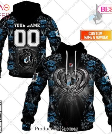 Personalized Mls Minnesota United Fc Roses Dragon Couple Hoodie, T-Shirt, Zip Hoodie, Sweatshirt