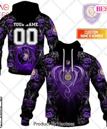 Personalized Mls Orlando City Sc Roses Dragon Couple Hoodie, T-Shirt, Zip Hoodie, Sweatshirt