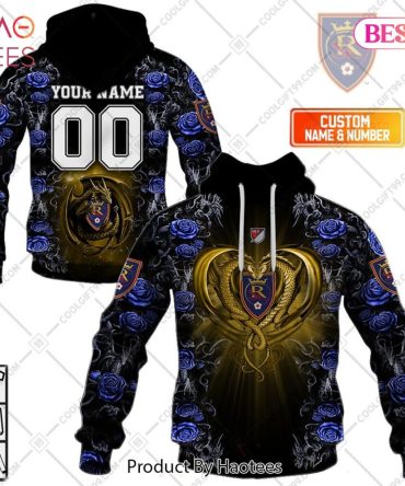 Personalized Mls Real Salt Lake Roses Dragon Couple Hoodie, T-Shirt, Zip Hoodie, Sweatshirt