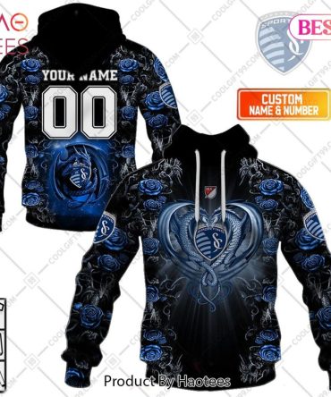 Personalized Mls Sporting Kansas City Roses Dragon Couple Hoodie, T-Shirt, Zip Hoodie, Sweatshirt