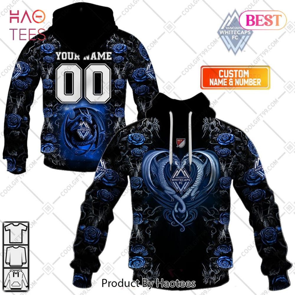 Personalized Mls Vancouver Whitecaps Roses Dragon Couple Hoodie, T-Shirt, Zip Hoodie, Sweatshirt